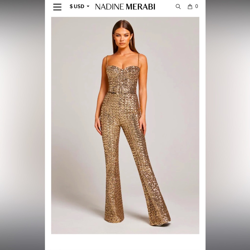 NADINE MERABI LUCINDA JUMPSUIT SZ SM
